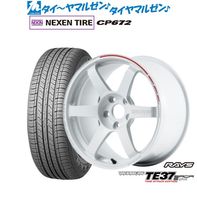 レイズ ボルクレーシング TE37 サーガ S-plus TIME ATTACK EDITION 18インチ 7.5J NEXEN ネクセン CP672 225/60R18 サマータイヤ ホイール4本セット 179,500円