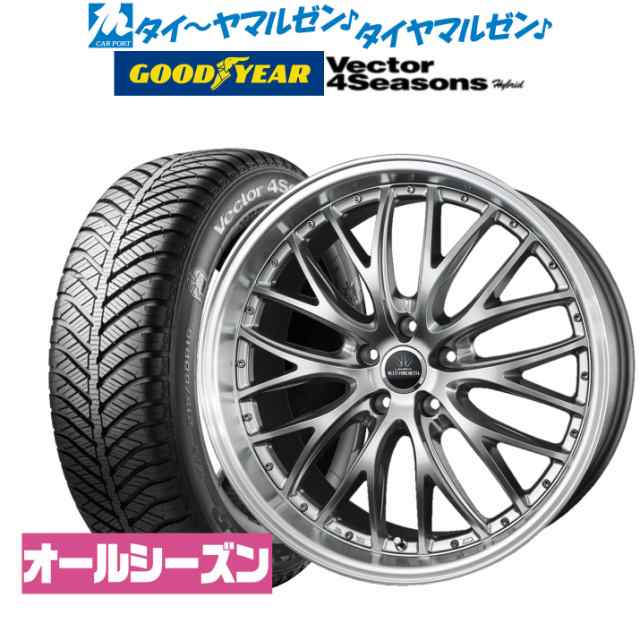 BADX ロクサーニ マルチフォルケッタ MS3 18インチ 7.5J グッドイヤー VECTOR ベクター 4Seasons ハイブリッド  225/50R18 サマータイヤ ｜au PAY マーケット