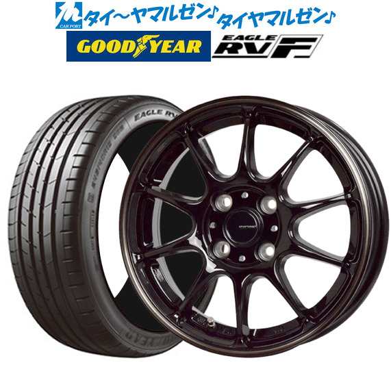 ホットスタッフ G.speed P-07 15インチ 4.5J グッドイヤー イーグル RV-F(RVF) 165/60R15 サマータイヤ ホイール4本セット