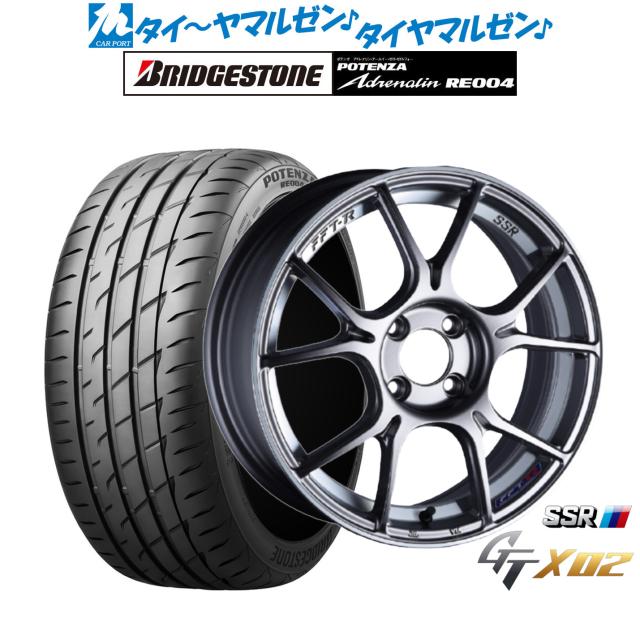 タナベ SSR GT X02 ダークシルバー 17インチ 7.0J ブリヂストン POTENZA ポテンザ アドレナリン RE004 215/45R17 91W XL サマータイヤ ホイール4本セットの通販は
