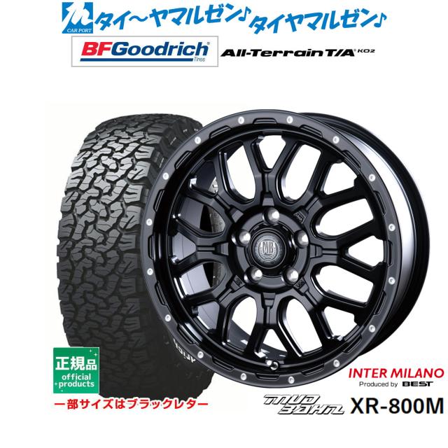 インターミラノ マッドバーン XR-800M 18インチ 7.5J グッドリッチ オールテレーン T/A KO2 255/55R18 サマータイヤ ホイール4本セットの通販は 255,400円