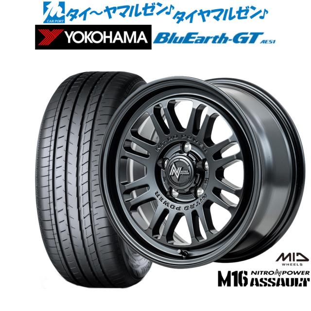 MID ナイトロパワー M16 アサルト 17インチ 7.0J ヨコハマ MID ナイトロパワー M16 アサルト 17インチ 7.0J ヨコハマ