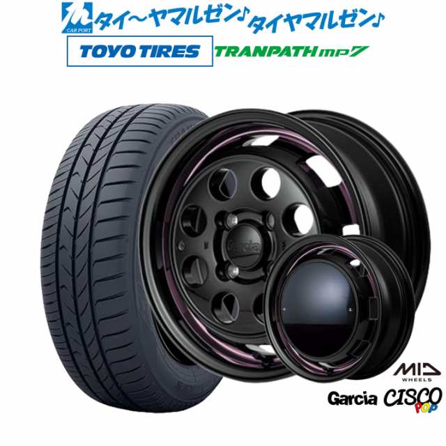 MID ガルシア シスコ POP 14インチ 4.5J トーヨータイヤ トランパス mp7 165/65R14 サマータイヤ ホイール4本セット