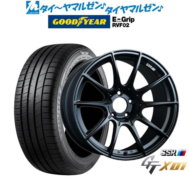 タナベ SSR GT X01 フラットブラック 18インチ 7.5J グッドイヤー エフィシエント グリップ RVF02 215/45R18 93W XL サマータイヤ ホイール4本セット