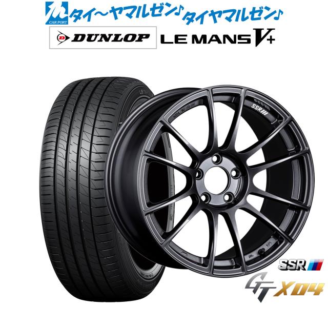 タナベ SSR GT X04 19インチ 8.5J ダンロップ LEMANS ルマン V+ (ファイブプラス) 225/40R19 サマータイヤ ホイール4本セット