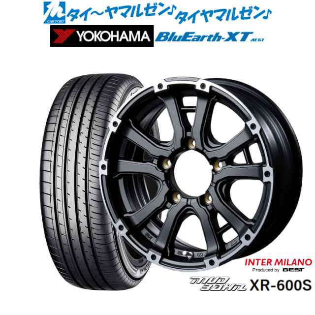 インターミラノ マッドバーン XR-600S 16インチ 5.5J ヨコハマ BluEarth ブルーアース XT (AE61) 215/70R16 サマータイヤ ホイール4本セの通販は