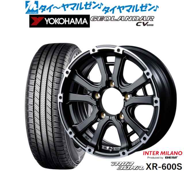 インターミラノ マッドバーン XR-600S 15インチ 5.5J ヨコハマ GEOLANDAR ジオランダー CV (G058) 225/70R15 サマータイヤ ホイール4本セ