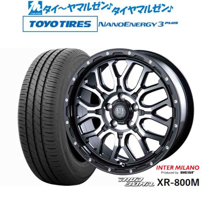 インターミラノ マッドバーン XR-800M 17インチ 7.0J トーヨータイヤ NANOENERGY ナノエナジー 3プラス 215/50R17 サマータイヤ ホイー