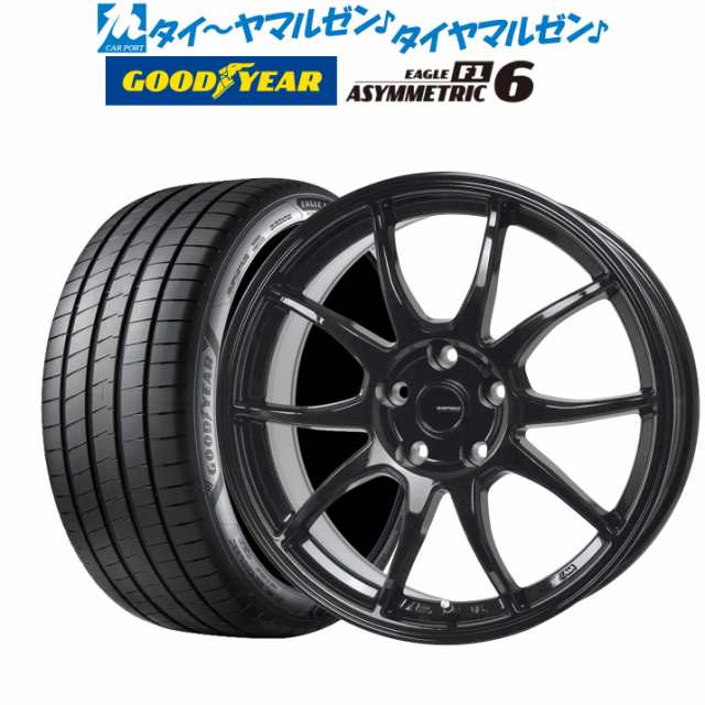 ホットスタッフ G.speed G-06 18インチ 7.5J グッドイヤー イーグル F1 アシメトリック6 235/45R18 サマータイヤ ホイール4本セットの通販は