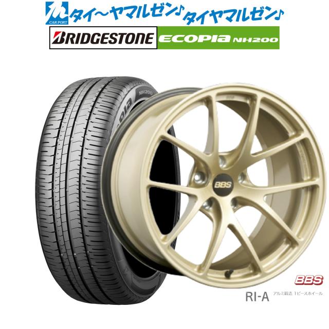 BBS JAPAN RI-A 18インチ 8.5J ブリヂストン ECOPIA エコピア NH200 215/45R18 サマータイヤ ホイール4本セット