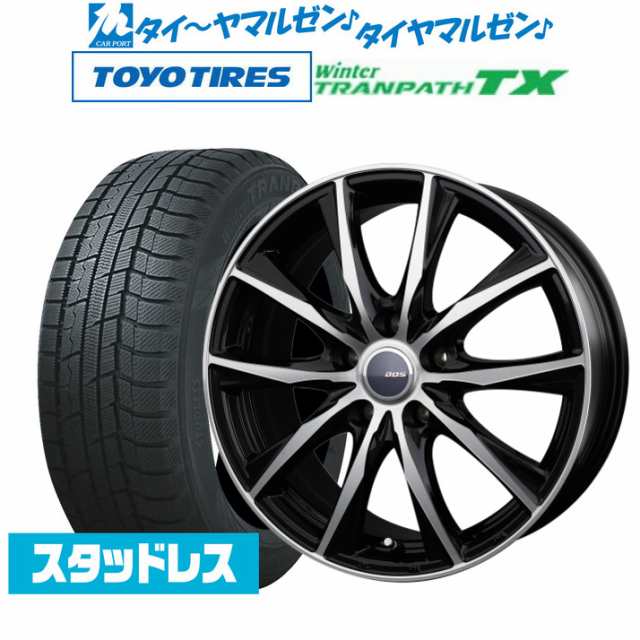BADX D,O,S(DOS) ガビアルIII 16インチ 6.5J トーヨータイヤ ウィンタートランパス TX 195/60R16 スタッドレスタイヤ ホイール4本セットの通販は