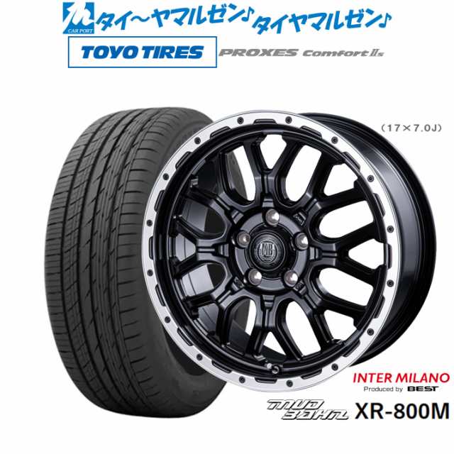 インターミラノ マッドバーン XR-800M 17インチ 7.0J トーヨータイヤ プロクセス PROXES Comfort 2s (コンフォート 2s) 195/60R17 サマー