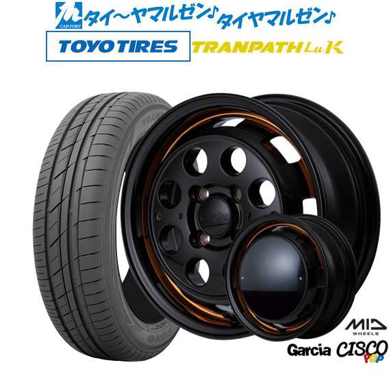 MID ガルシア シスコ POP 14インチ 4.5J トーヨータイヤ トランパス LuK 155/65R14 サマータイヤ ホイール4本セット