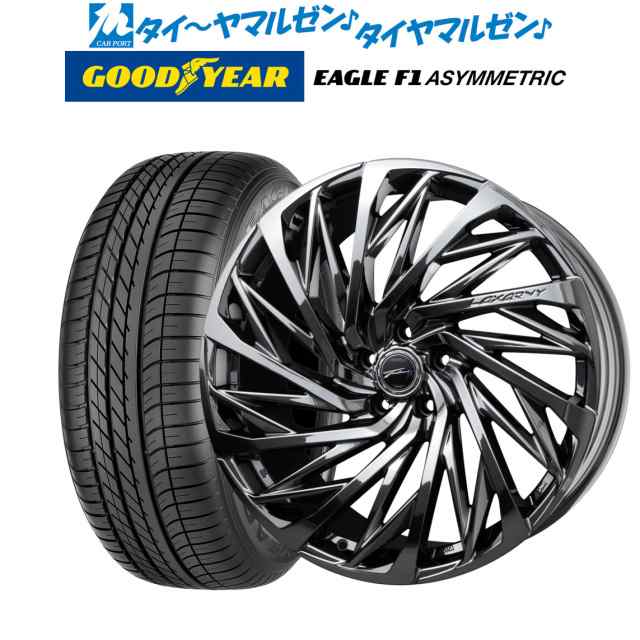 レッド系 ①ロクサーニテンペストタービンRE　ヨコハマ215/45/R18　タイヤホイール