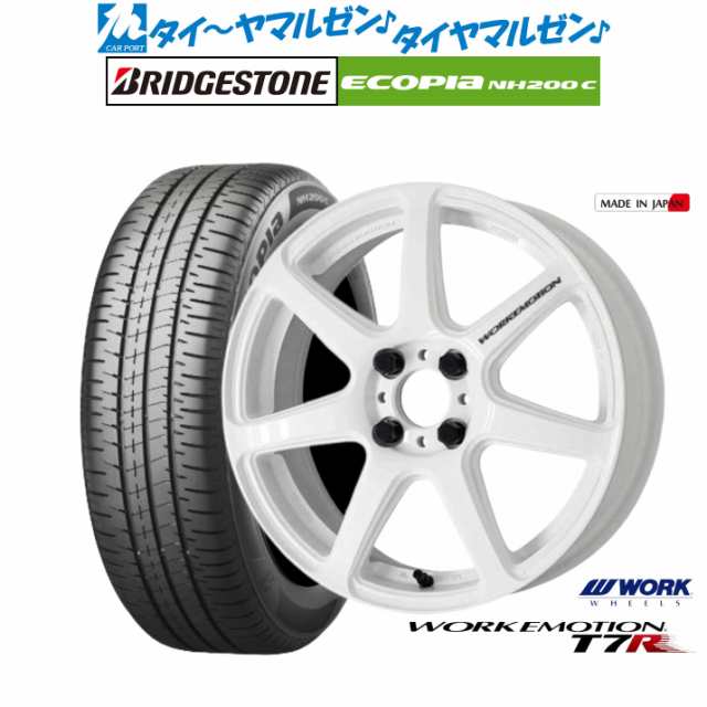 ワーク エモーション T7R 15インチ 5.0J ブリヂストン ECOPIA エコピア NH200C 165/55R15 サマータイヤ ホイール4本セットの通販は