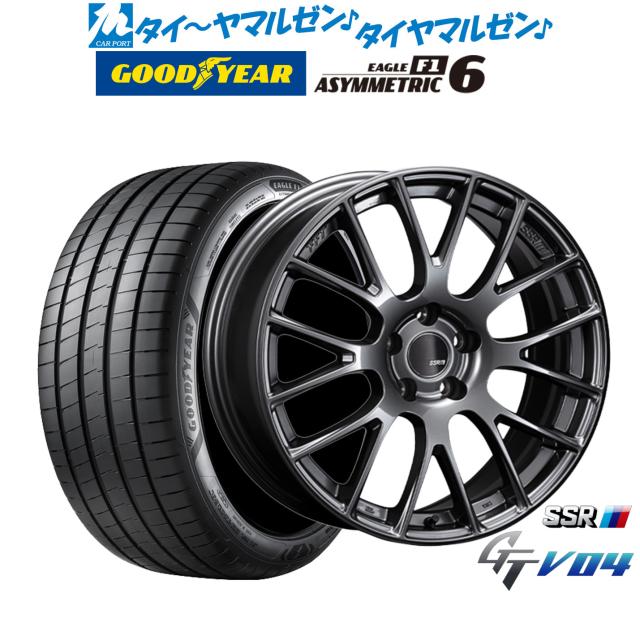 タナベ SSR GT V04 17インチ 7.0J グッドイヤー イーグル F1 アシメトリック6 225/50R17 サマータイヤ ホイール4本セット