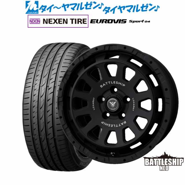 BADX ロクサーニ バトルシップ NEO(ネオ) 17インチ 7.5J NEXEN ネクセン ロードストーン ユーロビズ Sport 04 215/55R17 サマータイヤ ホ