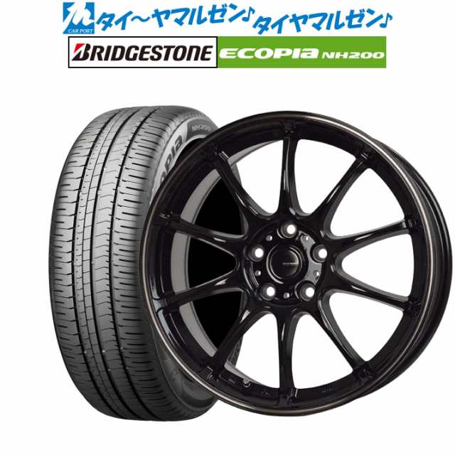 ホットスタッフ G.speed P-07 16インチ 6.5J ブリヂストン ECOPIA エコピア NH200 195/50R16 サマータイヤ ホイール4本セット