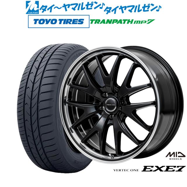 MID ヴァーテック ワン EXE7 18インチ 7.0J トーヨータイヤ トランパス TRANPATH mp7  215/45R18 サマータイヤ ホイール4本セットの通販は 173,000円