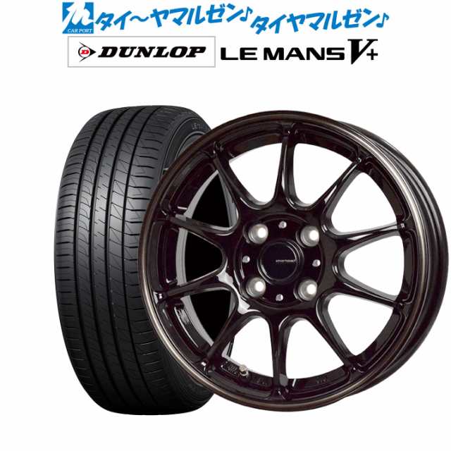 ホットスタッフ G.speed P-07 16インチ 6.0J ダンロップ LEMANS ルマン V+ (ファイブプラス) 185/55R16 サマータイヤ ホイール4本セット