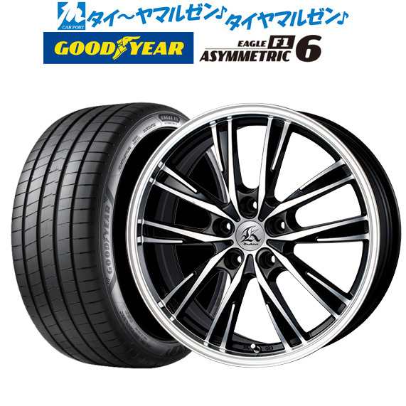 テクノピア カシーナ XV-5 18インチ 7.5J グッドイヤー イーグル F1 アシメトリック6 245/45R18 サマータイヤ ホイール4本セットの通販は