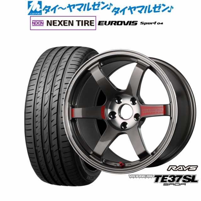 レイズ ボルクレーシング TE37 サーガ SL 18インチ 8.5J NEXEN ネクセン ロードストーン ユーロビズ Sport 04 235/40R18 サマータイヤ ホの通販は