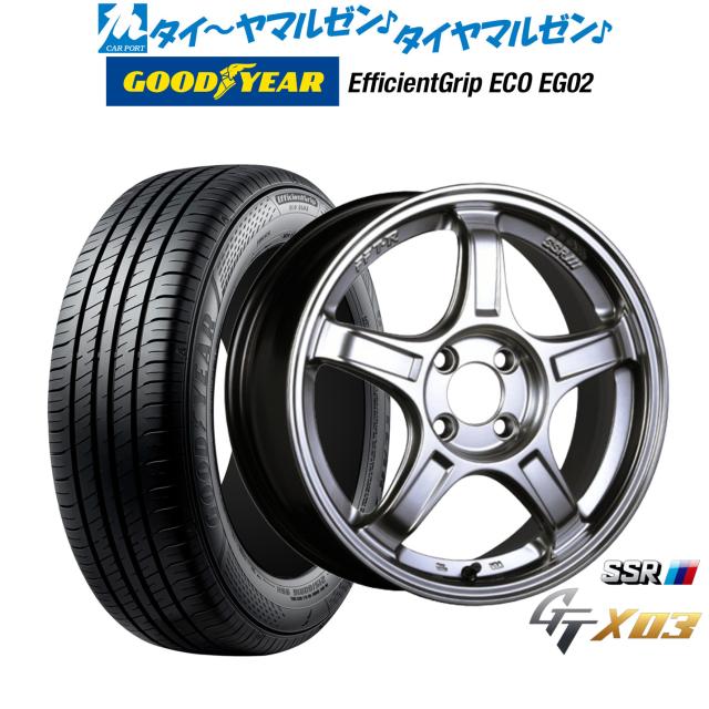 タナベ SSR GT X03 16インチ 6.5J グッドイヤー エフィシエント グリップ エコ EG02 195/55R16 サマータイヤ ホイール4本セット