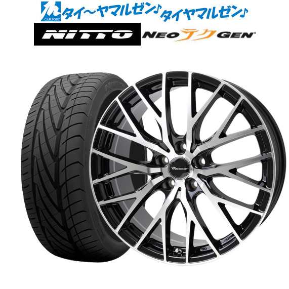 ホットスタッフ プレシャス HM-1 V-II メタリックブラックポリッシュ(BK/P) 19インチ 8.0J NITTO NEO GEN  245/35R19 サマータイヤ ホイの通販は