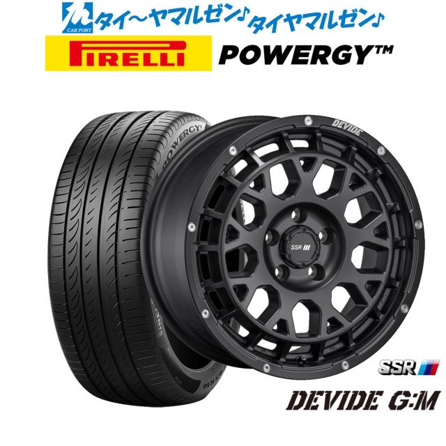 タナベ SSR ディバイド G:M 16インチ 7.0J ピレリ POWERGY (パワジー) 215/65R16 サマータイヤ ホイール4本セット