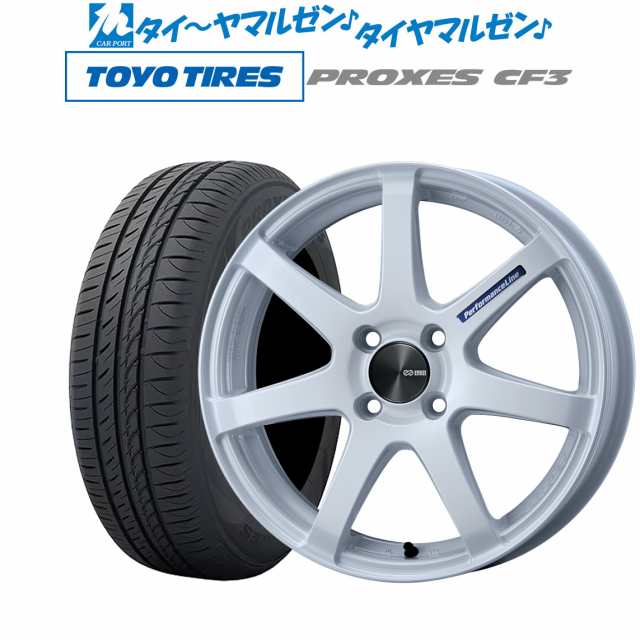 エンケイ PF07 15インチ 5.0J トーヨータイヤ プロクセス PROXES CF3 165/65R15 サマータイヤ ホイール4本セットの通販は
