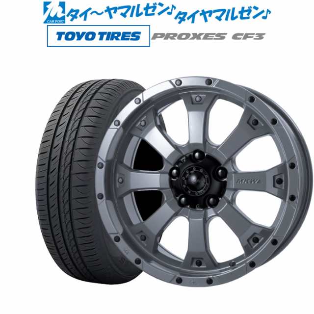 MKW MK-46 17インチ 7.5J トーヨータイヤ プロクセス PROXES CF3 225/55R17 サマータイヤ ホイール4本セットの通販はau  PAY マーケット - カーポートマルゼン | au PAY マーケット－通販サイト