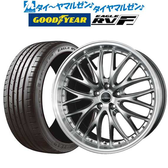 BADX ロクサーニ マルチフォルケッタ MS3 18インチ 7.5J グッドイヤー イーグル RV-F(RVF) 235/50R18 サマータイヤ  ホイール4本セット｜au PAY マーケット