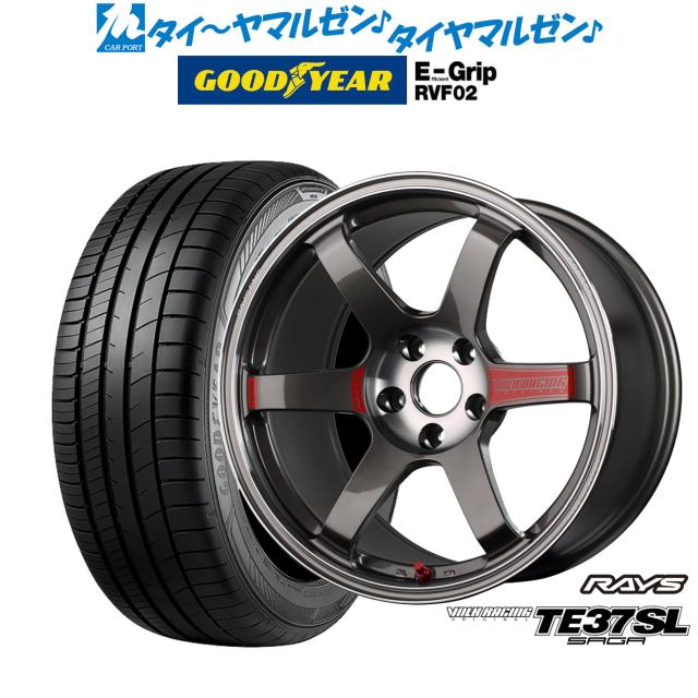 レイズ ボルクレーシング TE37 サーガ SL 18インチ 8.5J グッドイヤー エフィシエント グリップ RVF02 225/45R18 サマータイヤ ホイール4本セット