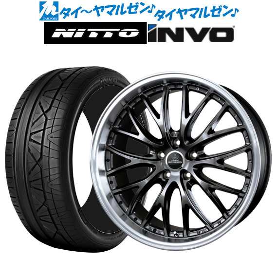 BADX ロクサーニ マルチフォルケッタ MS3 ハイパーブラック/リムポリッシュ 20インチ 8.0J NITTO INVO 245/45R20  99W サマータイヤ ホ｜au PAY マーケット