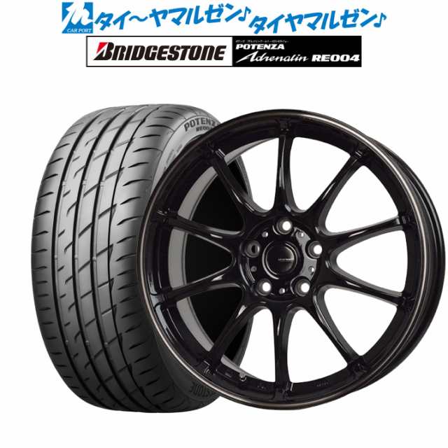 ホットスタッフ G.speed P-07 16インチ 6.5J ブリヂストン POTENZA ポテンザ アドレナリン RE004 205/50R16 サマータイヤ ホイール4本セ