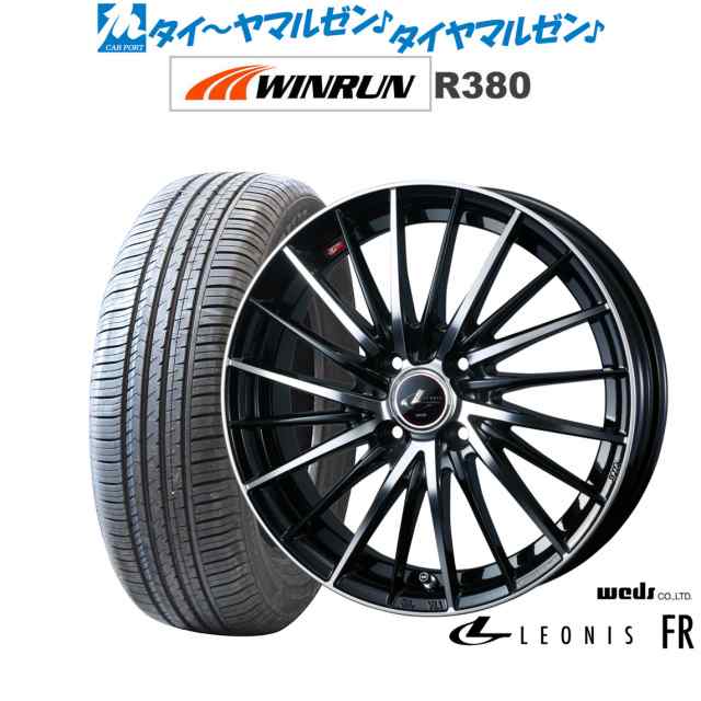 ウェッズ レオニス FR 16インチ 6.0J WINRUN ウインラン R380 195/60R16 サマータイヤ ホイール4本セット