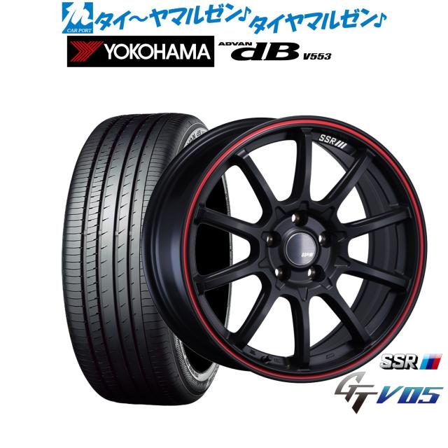 タナベ SSR GT V05 18インチ 7.5J ヨコハマ ADVAN アドバン dB(V553) 215/45R18 サマータイヤ ホイール4本セット