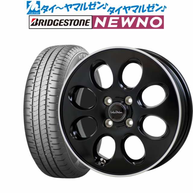 ホットスタッフ ララパーム オーバル 14インチ 4.5J ブリヂストン NEWNO ニューノ 155/65R14 サマータイヤ ホイール4本セット