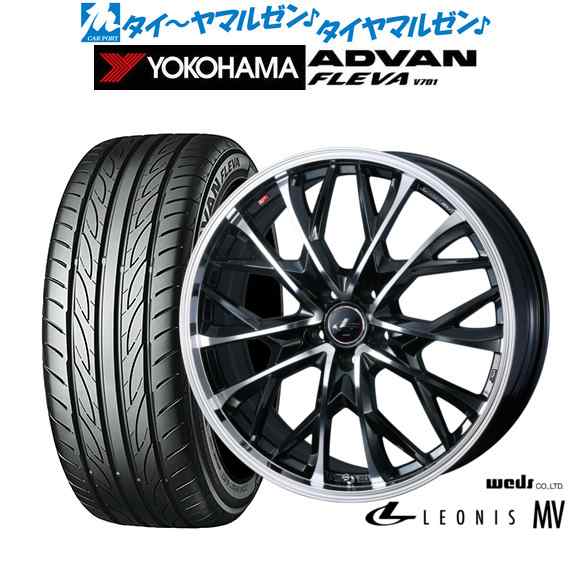 ウェッズ レオニス MV 16インチ 6.5J ヨコハマ ADVAN アドバン フレバ V701 195/55R16 サマータイヤ ホイール4本セット