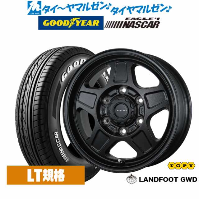 トピー ランドフット GWD 15インチ 6.0J グッドイヤー EAGLE イーグル #1 NASCAR (ナスカー) 195/80R15 サマータイヤ ホイール4本セット