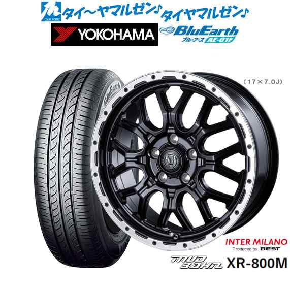 インターミラノ マッドバーン XR-800M 16インチ 6.5J ヨコハマ BluEarth ブルーアース (AE-01F) 205/65R16 サマータイヤ ホイール4本セッ