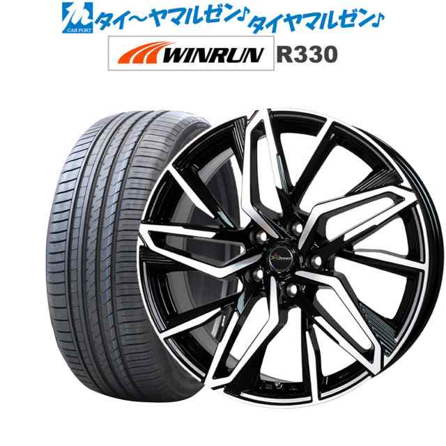 ホットスタッフ クロノス CH-112 18インチ 8.0J WINRUN ウインラン R330 215/40R18 サマータイヤ ホイール4本セット