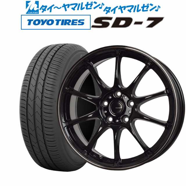 サマータイヤ ホイール4本セット ホットスタッフ G.speed P-07 ブラックandブロンズクリア(BK/BR) 16インチ 6.5J トーヨータイヤ TOYO SDの通販は