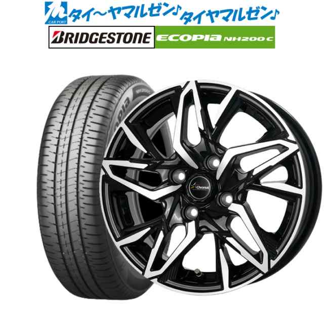 ホットスタッフ クロノス CH-112 14インチ 4.5J ブリヂストン ECOPIA エコピア NH200C 155/65R14 サマータイヤ ホイール4本セット