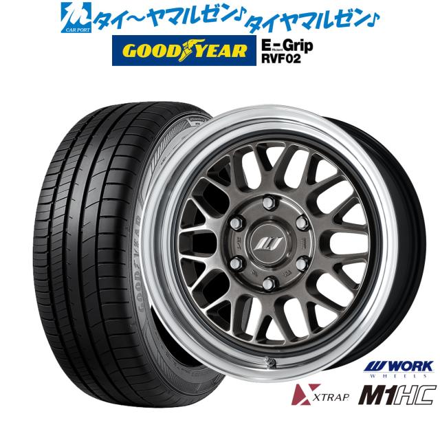ワーク エクストラップ M1HC 18インチ 8.0J グッドイヤー エフィシエント グリップ RVF02 225/45R18 サマータイヤ ホイール4本セット