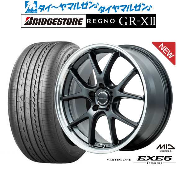 MID ヴァーテック ワン EXE5 V selection 19インチ 8.0J ブリヂストン REGNO レグノ GR-XII 225/40R19  サマータイヤ ホイール4本セット｜au PAY マーケット