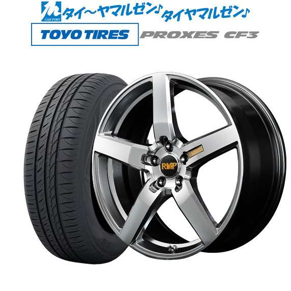 MID RMP 050F 18インチ 8.0J トーヨータイヤ プロクセス PROXES CF3 215/45R18 サマータイヤ ホイール4本セットの通販は