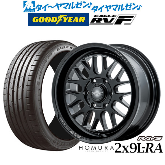 グッドイヤー イーグルRVF　200系ハイエース 225/50R18 BADX バトルシップ ブラックポリッシュ４本セット ホイールのみ販売可能DELF 02 18in 7.5J+35 PCD139.7 グッドイヤー