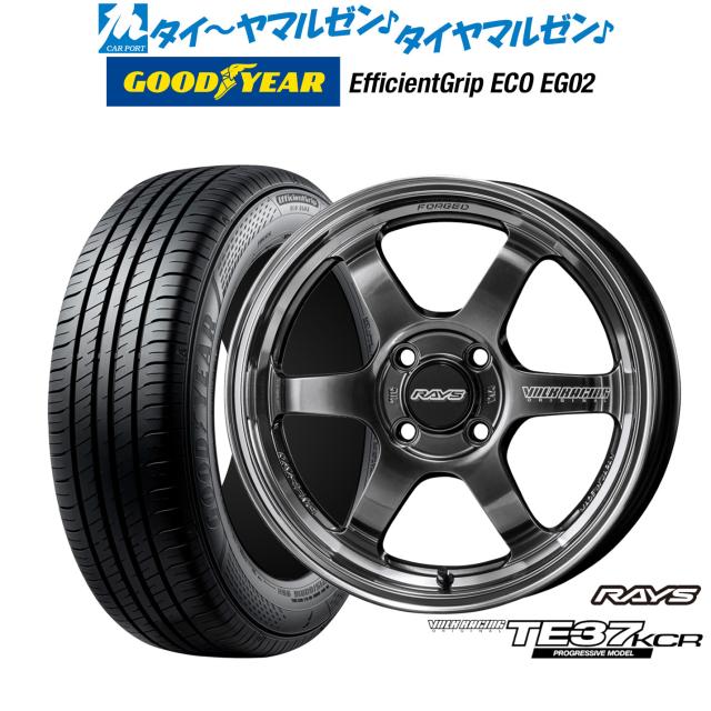 レイズ ボルクレーシング TE37 KCR PROGRESSIVE MODEL 16インチ 6.0J グッドイヤー エフィシエント グリップ エコ EG02 205/60R16 サマータイヤ ホイール4本セットの通販は