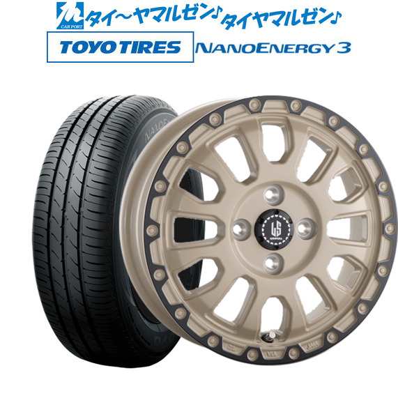 阿部商会 ラ・ストラーダ アヴェンチュラ 15インチ 4.5J トーヨータイヤ NANOENERGY ナノエナジー 3  165/55R15 サマータイヤ ホイール4の通販は